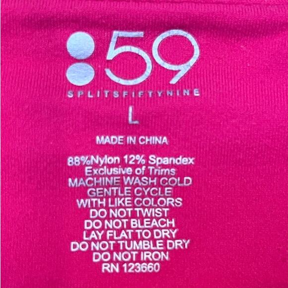 Splits59 Women's Size Large Pink Exercise Athletic Yoga Running Leggings - Picture 3 of 7